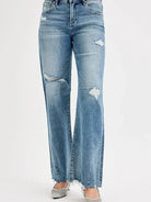Risen Urban Flow Wide Leg Mid-Rise Jeans-Women's Jeans-Shop Z & Joxa