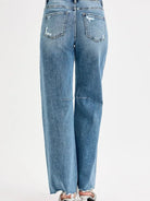 Risen Urban Flow Wide Leg Mid-Rise Jeans-Women's Jeans-Shop Z & Joxa