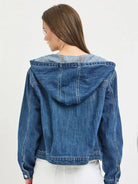 Risen Weekend Layer Basic Denim Jacket with Hoodie-Coats & Jackets-Shop Z & Joxa