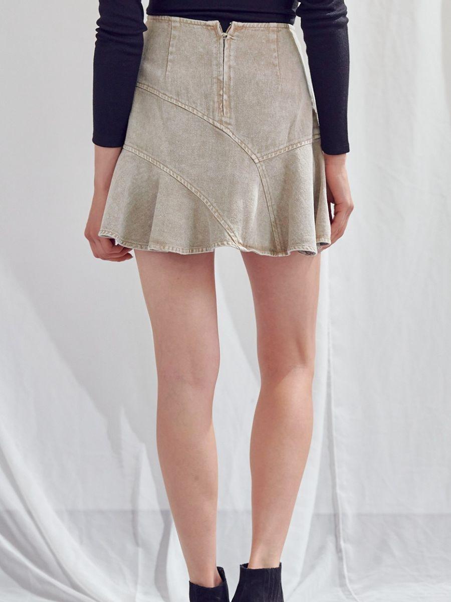 Rock the Retro A-Line Mini Denim Skirt - Z & Joxa Co.