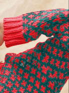 SO ME Holiday Festive Color Block Textured Christmas V Neck Sweater-Women's Shirts & Tops-Shop Z & Joxa