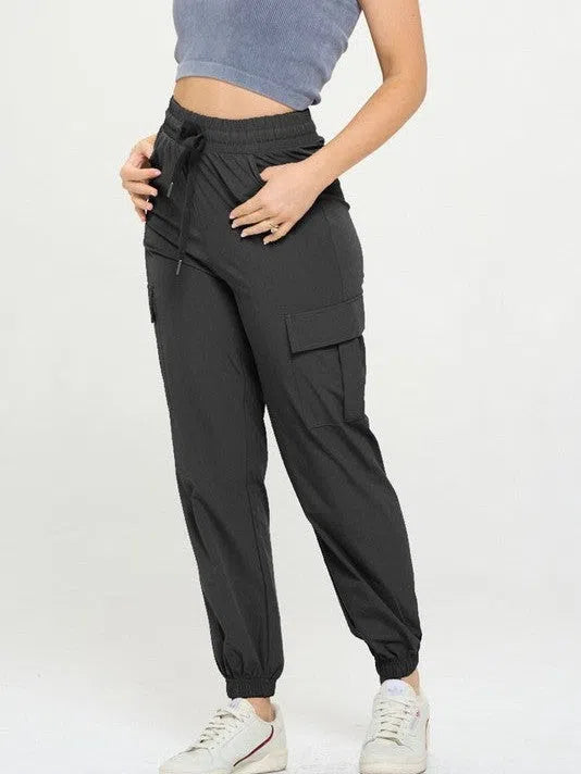 Say Yes to New Adventures Cargo Lightweight Joggers-Women's Clothing-Shop Z & Joxa