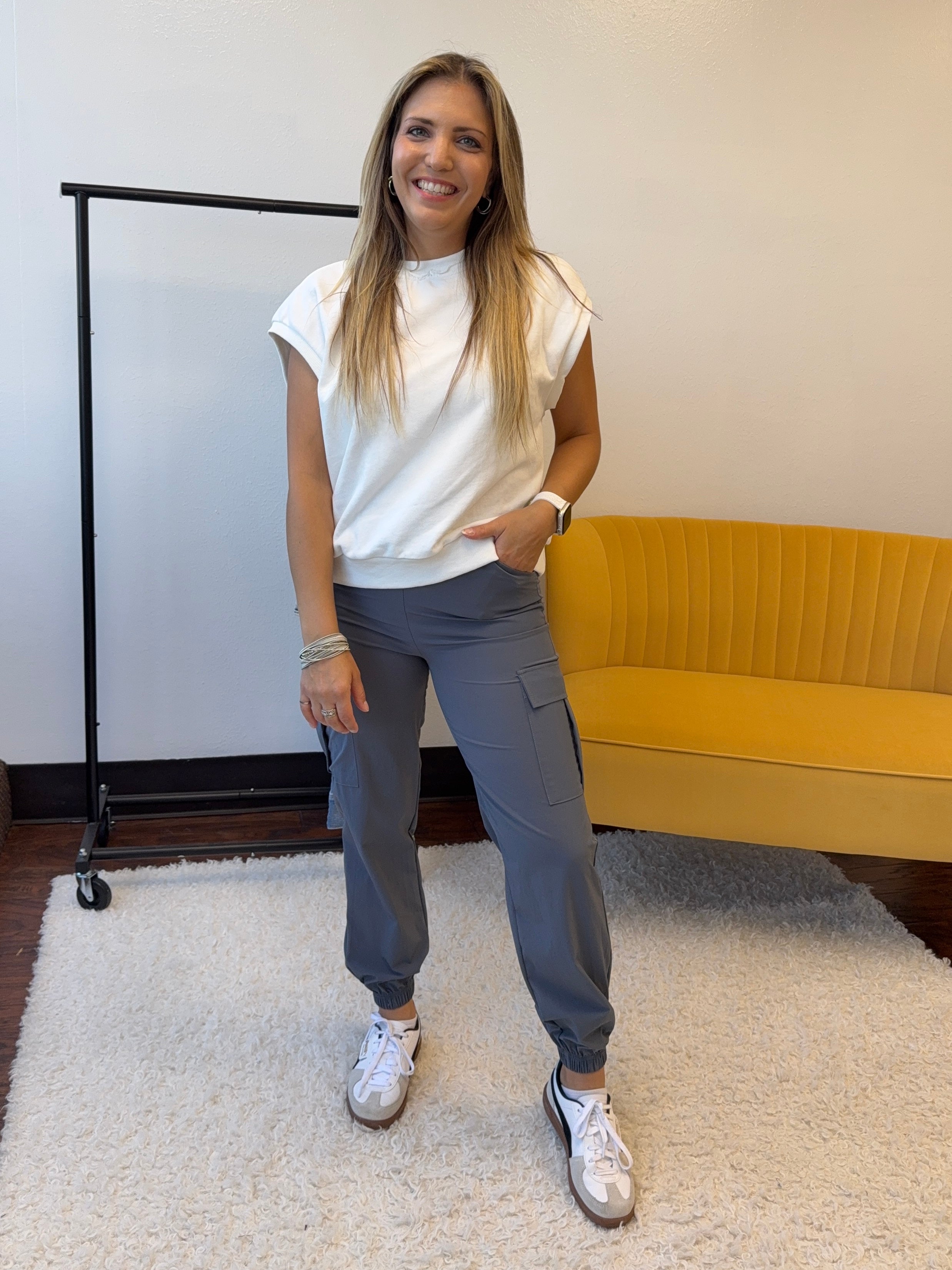 Say Yes to New Adventures Cargo Lightweight Joggers-Women's Clothing-Shop Z & Joxa