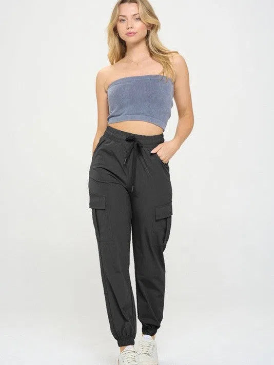 Say Yes to New Adventures Cargo Lightweight Joggers-Women's Clothing-Shop Z & Joxa