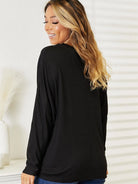Seamlessly Chic: Double Take Long Sleeve Round Neck Sweater-Women's Shirts & Tops-Shop Z & Joxa