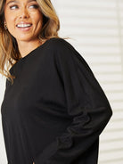 Seamlessly Chic: Double Take Long Sleeve Round Neck Sweater-Women's Shirts & Tops-Shop Z & Joxa