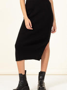 Sharpen Your Pencil High Waist Ribbed Pencil Skirt-Women's Clothing-Shop Z & Joxa