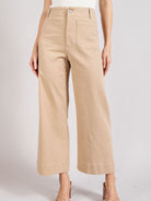 Simple Style Wide Leg Cropped Pants-Women's Clothing-Shop Z & Joxa
