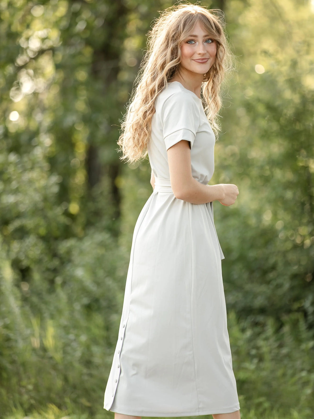 Simply Me Classic Midi Dress-Women's Dresses-Shop Z & Joxa