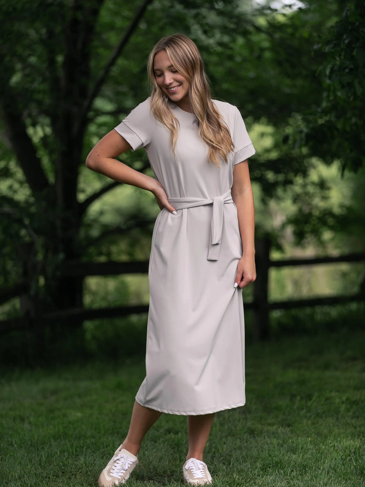 Simply Me Classic Midi Dress-Women's Dresses-Shop Z & Joxa