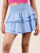 Sky Dance Ruffled Active Skort by Very J-Women's Skirts & Skorts-Shop Z & Joxa