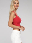 Slaying the Day Square Neck Cropped Cami Top-Women's Clothing-Shop Z & Joxa