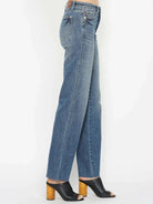 Sleek Fit Tummy Control Straight Cut Mid-rise Jeans by Judy Blue-Women's Jeans-Shop Z & Joxa