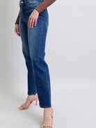 Sleek Lines Side Seam Straight Jeans by Judy Blue-Women's Jeans-Shop Z & Joxa