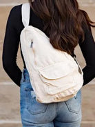 Slinging Along Oversized Canvas Sling Crossbody-Women's Accessories-Shop Z & Joxa