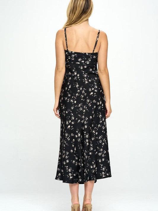 Slip Into Summer Satin Floral Maxi Dress-Women's Clothing-Shop Z & Joxa