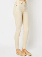 Smooth Moves Garment Dyed Tummy Control Skinny Jeans by Judy Blue-Women's Jeans-Shop Z & Joxa