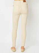 Smooth Moves Garment Dyed Tummy Control Skinny Jeans by Judy Blue-Women's Jeans-Shop Z & Joxa