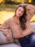 So Me Cozy Cascade Soft Chenille Yarn Button Up Sweater Cardigan-Women's Shirts & Tops-Shop Z & Joxa
