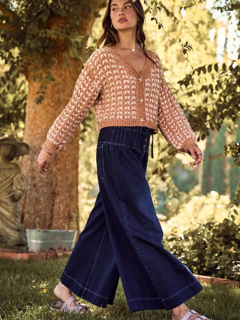 So Me Cozy Cascade Soft Chenille Yarn Button Up Sweater Cardigan-Women's Shirts & Tops-Shop Z & Joxa