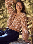 So Me Cozy Cascade Soft Chenille Yarn Button Up Sweater Cardigan-Women's Shirts & Tops-Shop Z & Joxa