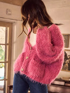 So Me Cozy in Pink Soft Touch Loose Fit Cozy Cardigan-Women's Shirts & Tops-Shop Z & Joxa
