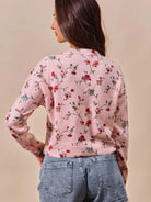 So Me Floral Affair Button Front Sweater Cardigan Top-Women's Shirts & Tops-Shop Z & Joxa