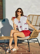 So Me Ribbon and Glory 4th Of July Ribbon Cropped Knit Top-Shirts & Tops-Shop Z & Joxa
