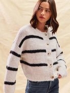 So Me Stripe Right Soft and Cozy Sweater Cardigan-Women's Shirts & Tops-Shop Z & Joxa