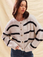 So Me Stripe Right Soft and Cozy Sweater Cardigan-Women's Shirts & Tops-Shop Z & Joxa
