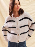 So Me Stripe Right Soft and Cozy Sweater Cardigan-Women's Shirts & Tops-Shop Z & Joxa