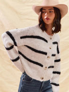 So Me Stripe Right Soft and Cozy Sweater Cardigan-Women's Shirts & Tops-Shop Z & Joxa