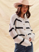 So Me Stripe Right Soft and Cozy Sweater Cardigan-Women's Shirts & Tops-Shop Z & Joxa