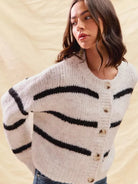 So Me Stripe Right Soft and Cozy Sweater Cardigan-Women's Shirts & Tops-Shop Z & Joxa