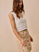 So Me Sweet Scallop Pink Floral Washed Denim Mini Skirt-Women's Skirts & Skorts-Shop Z & Joxa