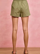 So Me Twill & Thrill Patch Pocket Drawstring Shorts-Women's Shorts-Shop Z & Joxa