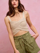 So Me Twill & Thrill Patch Pocket Drawstring Shorts-Women's Shorts-Shop Z & Joxa