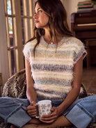 So Me Warm Intentions Soft and Fuzzy Color Stripe Cozy Sweater-Women's Shirts & Tops-Shop Z & Joxa