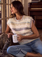 So Me Warm Intentions Soft and Fuzzy Color Stripe Cozy Sweater-Women's Shirts & Tops-Shop Z & Joxa