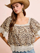 So Me Wild at Heart Leopard Print Sleeveless Blouse in White-Women's Shirts & Tops-Shop Z & Joxa