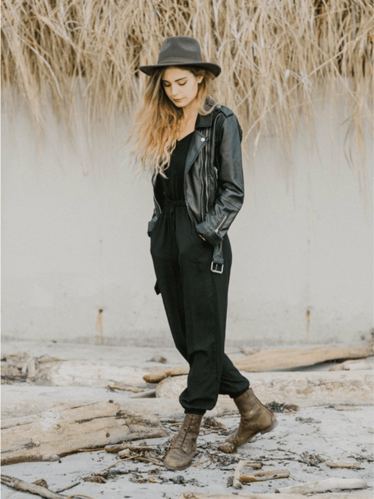 Solid Black Tank Jumper | Ethical Fashion-Women's Clothing-Shop Z & Joxa