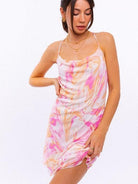 Splash of Color Cami Mini Dress-Women's Clothing-Shop Z & Joxa