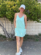 Sporty Mini Dress With Built in Romper Liner-Women's Clothing-Shop Z & Joxa