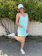 Sporty Mini Dress With Built in Romper Liner-Women's Clothing-Shop Z & Joxa