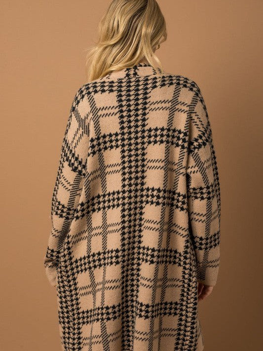 Stay True to You Houndstooth Cardigan | Sale Rack-Women's Clothing-Shop Z & Joxa