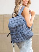 Stevie On the Go – Aili’s Corner Quilted Puffer Backpack-Backpack-Shop Z & Joxa