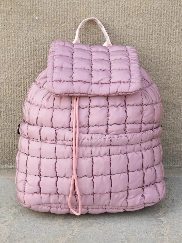 Stevie On the Go – Aili’s Corner Quilted Puffer Backpack-Backpack-Shop Z & Joxa