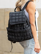 Stevie On the Go – Aili’s Corner Quilted Puffer Backpack-Backpack-Shop Z & Joxa
