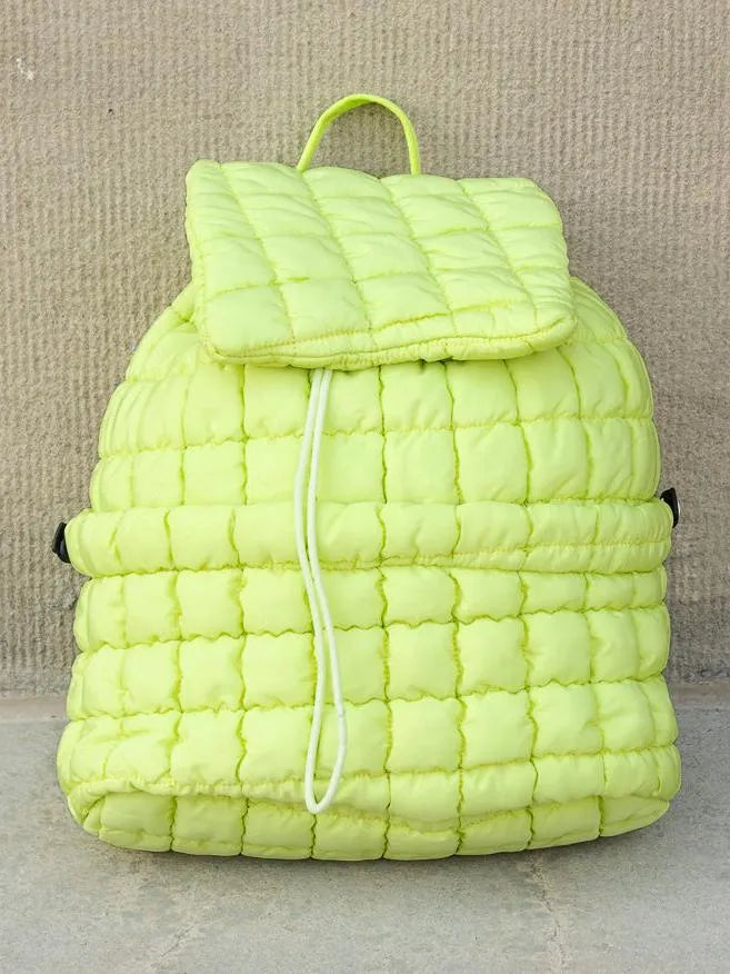 Stevie On the Go Quilted Puffer Backpack-Women's Accessories-Shop Z & Joxa