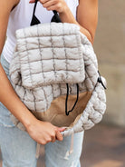 Stevie On the Go Quilted Puffer Backpack-Women's Accessories-Shop Z & Joxa